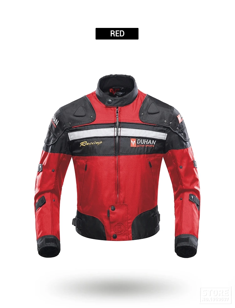 DUHAN мотоциклетная куртка для верховой езды ветрозащитная мотоциклетная Защитная Экипировка для всего тела гоночная Байкерская мотоциклетная одежда