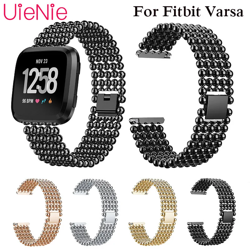 

Frontier Stainless steel business wrist band replacement strap for Fitbit Versa smart watch bracelet Men watchband accessories