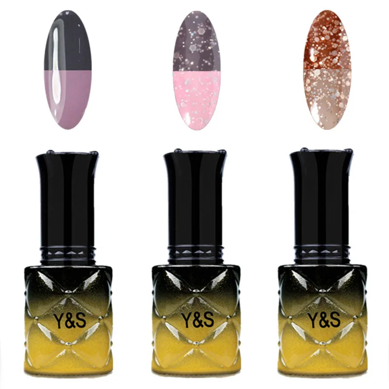 

Y&S 8ml Temperature Color Change Set 3PCS/Set 205 Colors Soak Off Chameleon Nail Gel Polish Lacquer LED UV Gel Varnish