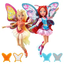 Believix Fairy Winx Club Doll rainbow colorful girl Action Figures Fairy Bloom Dolls with Classic Toys For Girl Gift