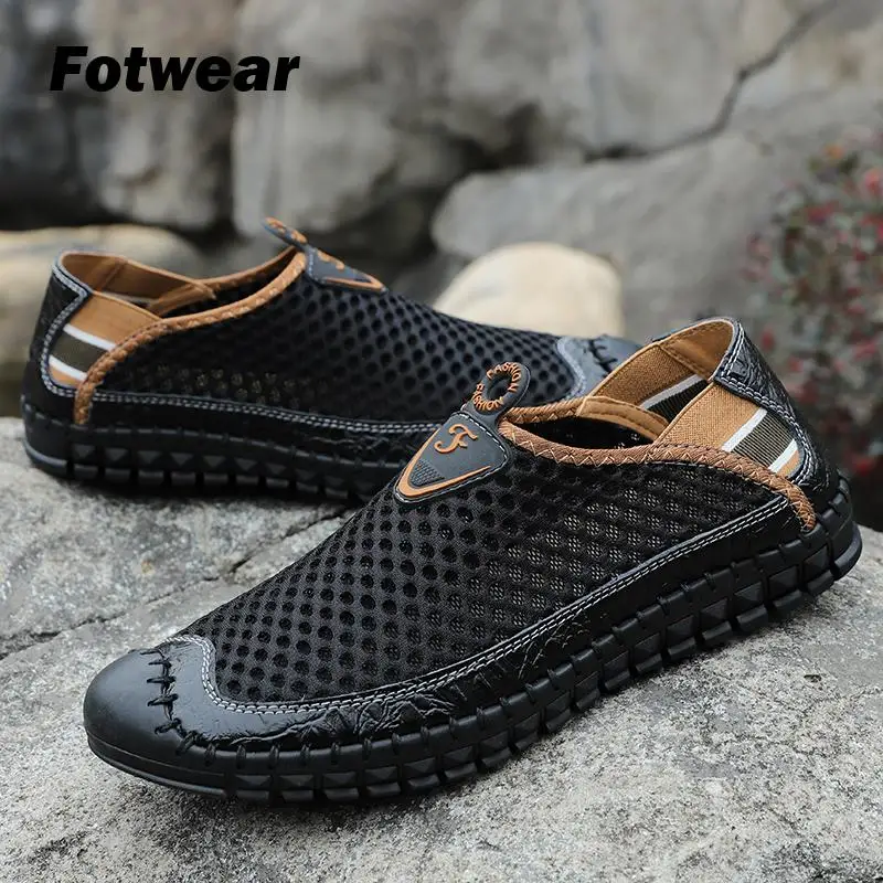 

Fotwear Men's mesh outdoor shoes Breathable Shoes Men's summer Loafers Chaussure Homme De Hombre Water Shoes Zapatos Sandalia