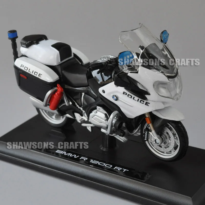 Литая модель игрушки Maisto 1:18 R1200 R 1200 RT полицейский Мотоцикл миниатюрный велосипед копия
