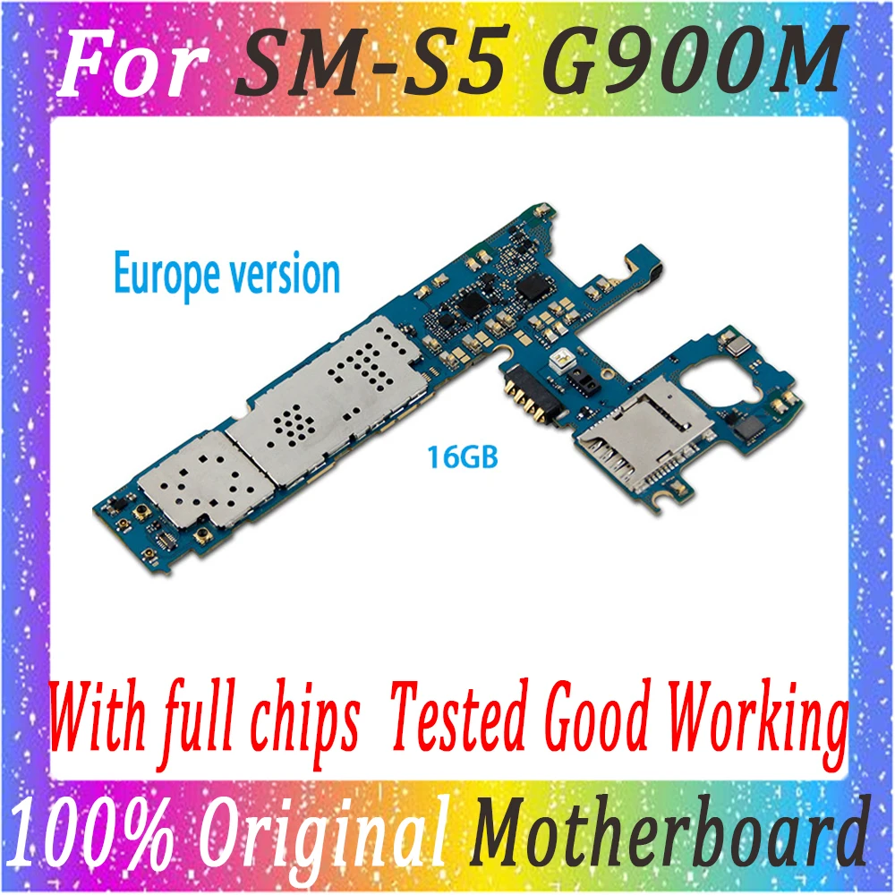 

logic board For G900F G900M mainboard Europe version mainboard for Samsung Galaxy s5 original Motherboard Android syetem