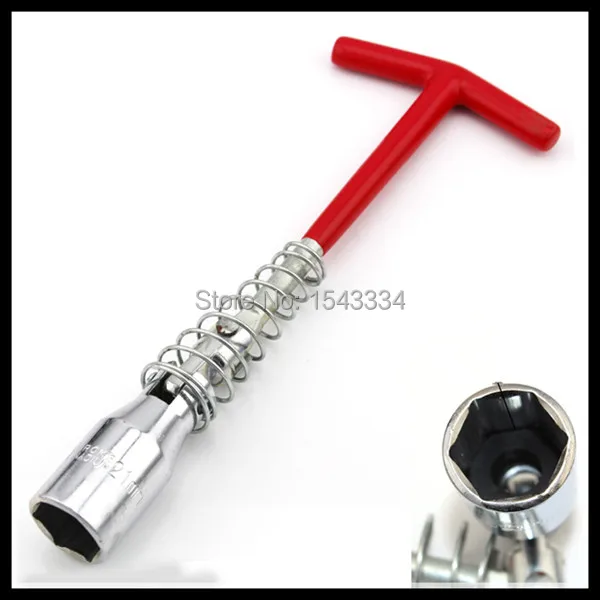 Free shipping T type SPARK PLUG SOCKET WRENCH,21mm spark plug removal tool car repair toolin