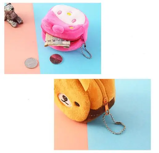 Новые Девушки Мини Портмоне Животные небольшое изменение кошелек Для женщин ключ кошелек для монет мешок для Для детей Подарки YH1306