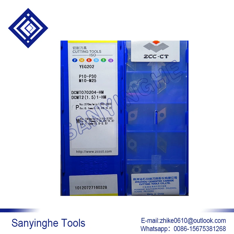 

10pcs/lots YBG202 DCMT070204-HM cnc carbide turning inserts