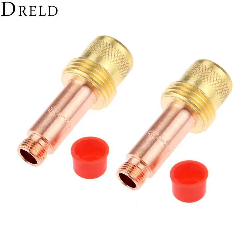 DRELD 2pcs TIG Collets Body Gas Lens 45V25 1.6mm 1/16" for TIG Welding Torch Consumables SR PTA DB WP 17 18 26 Series 2PK DRELD 2pcs TIG Collets Body Gas Lens 45V25 1.6mm 1/16" for TIG Welding Torch Consumables SR PTA DB WP 17 18 26 Series 2PK