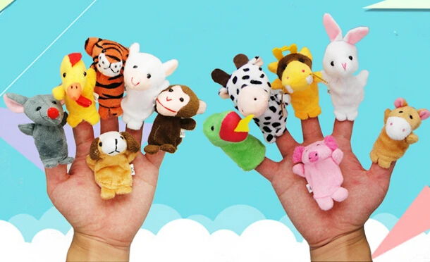 12 шт./компл. ручная кукла для продажи детская игрушка палец марионетка Зодиак каваи животное кукла набор образовательных подарков Brinquedo