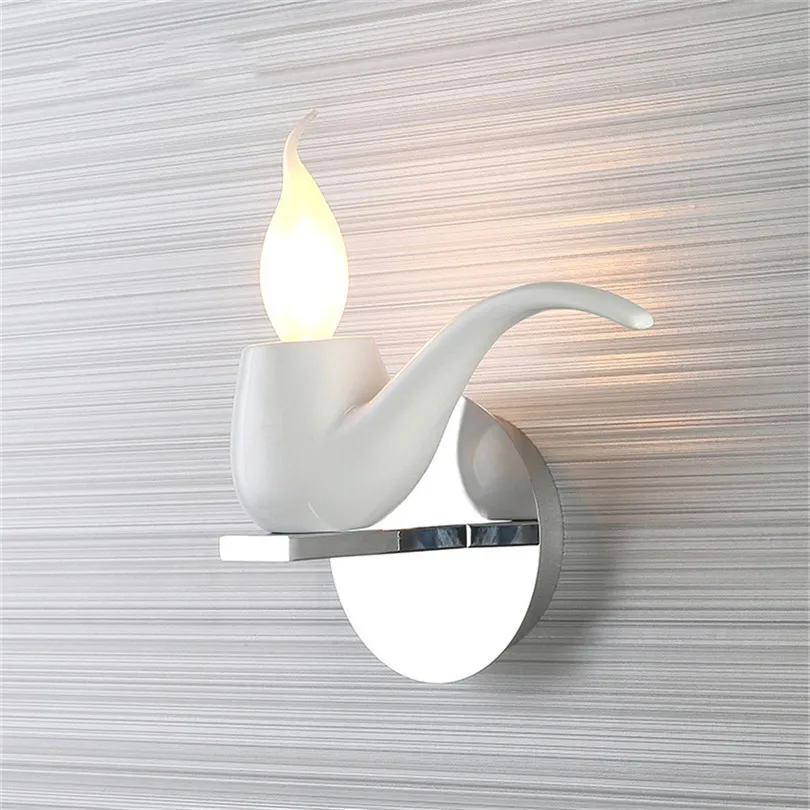 

Trecaan Pipe Creative led wall lamp Candle Filament bulb Home decoration wall fixture AC85-265V