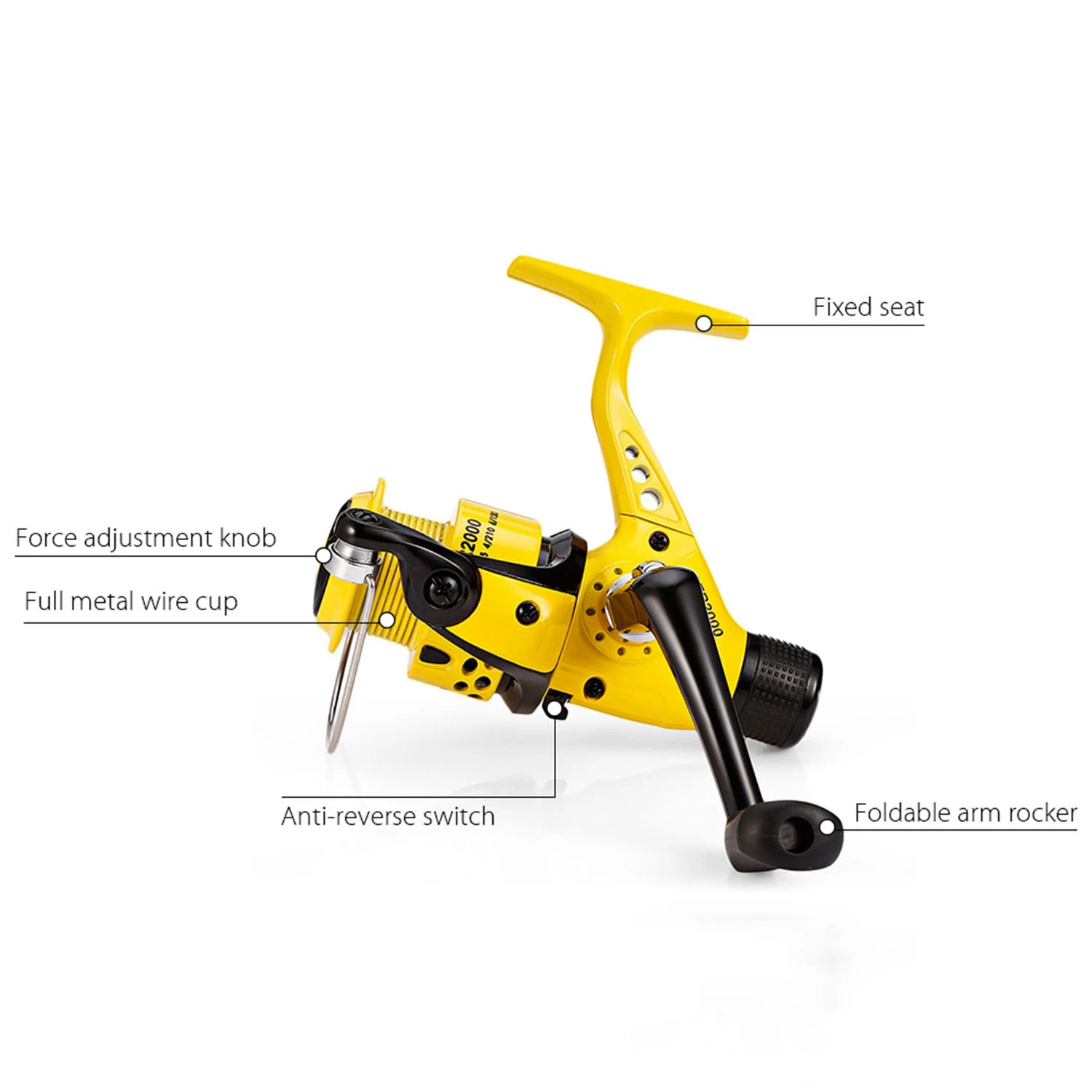 Yumoshi CTR2000-7000 12bb الصيد بكرة عجلة الفرامل الخلفية لطي يسار/يمين للتبادل الذراع الغزل بكرة pesca