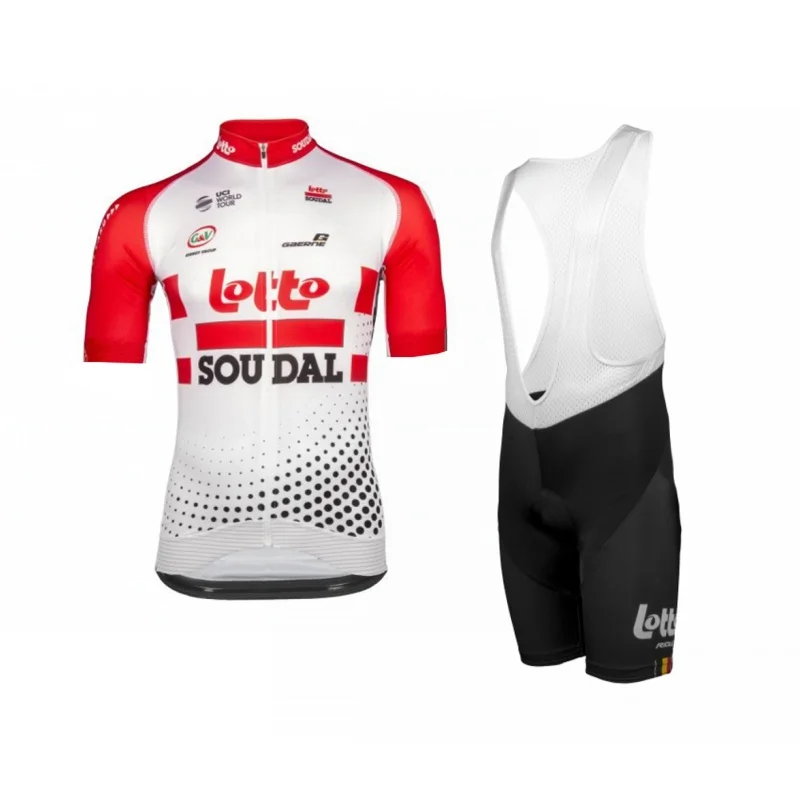 Pro team lotto soudal красная велосипедная футболка, наборы, велосипедная майка, дышащая, Ropa Ciclismo, MTB, короткий рукав, велосипедная ткань, 9D гель