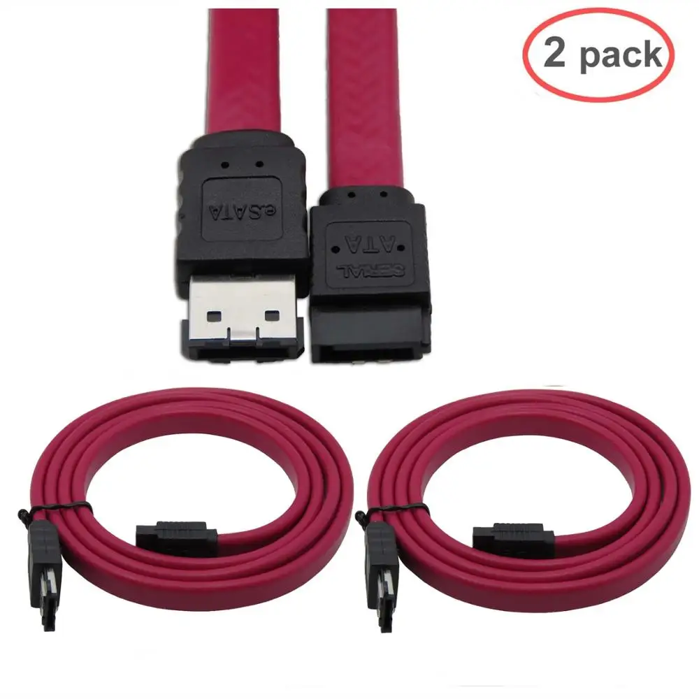 2 шт./лот SATA внешний экранированный кабель eSATA для SATA кабель 1 м/0,5 м