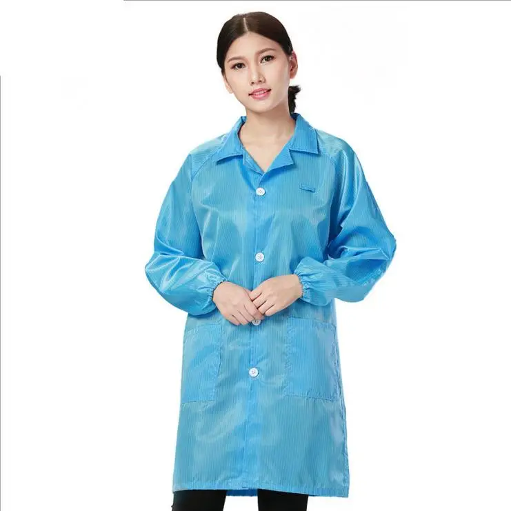 Антистатические костюм пальто мастерской рабочая одежда труда защитные от пыли Защитная одежда 3 цвета