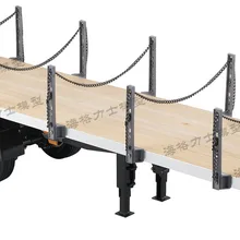 RC задний вал плоский прицеп автомобиль 4 колеса перетягивания пластины для 1/14 масштаб Tamiya по супер скидке трактор, грузовики Benz 1851 SCA R470 R620