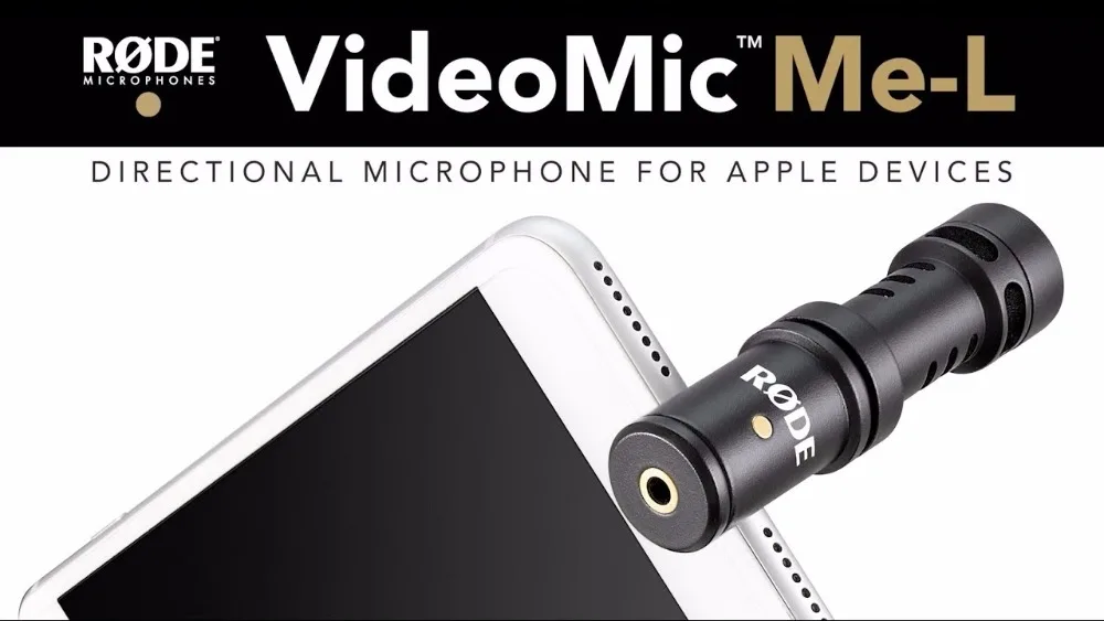 RODE Videomic ME-L микрофон для lightning Разъем для iPhone X 7plus 7 8 смартфон микрофон