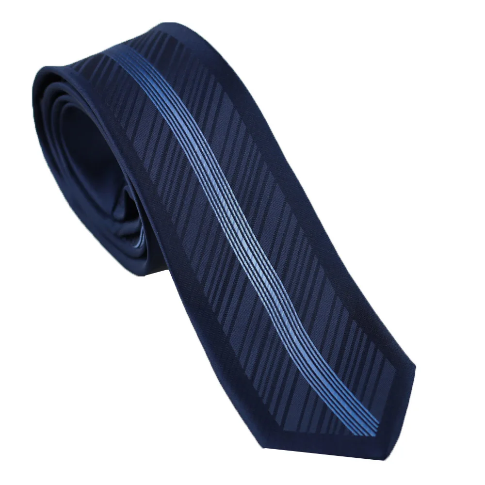 Men's Ties Blue with sky blue Vertical Striped Microfiber Border ...