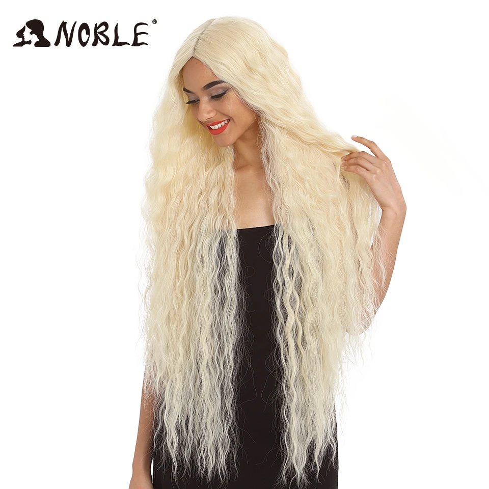 Noble Hair Synthetic Wig Lace Front Synthetic Wig Long Curly Ombre Blonde Wig 42 Inch 613 American Synthetic Lace Front Wig 3 Noble Hair Synthetic Wig Lace Front Synthetic Wig Long Curly Ombre Blonde Wig 42 Inch 613 American Synthetic Lace Front Wig 3