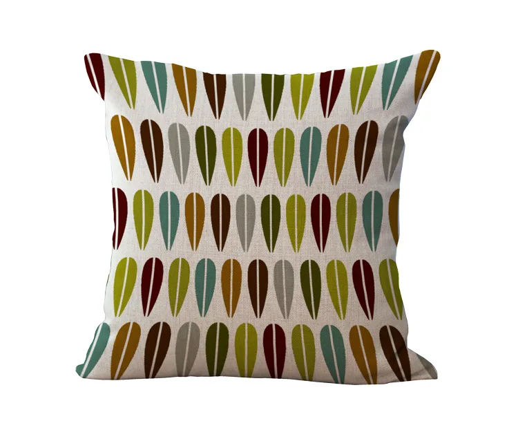 Цена, 1 шт. креативная Геометрическая короткая подушка для сиденья, декоративный домашний декор, диванная подушка для дивана, стула, Чехол 45*45 см G1008 - Цвет: Цвет: желтый