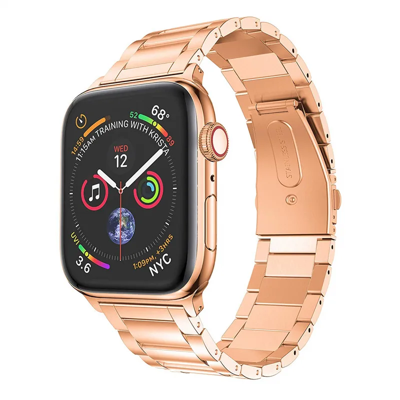 Metal Band Compatible for Apple Watch Bands Series 4 40mm 44mm Stainless Steel Wristband Strap for iWatch 1/2/3 38mm 42mm men Metal Band Compatible for Apple Watch Bands Series 4 40mm 44mm Stainless Steel Wristband Strap for iWatch 1/2/3 38mm 42mm men