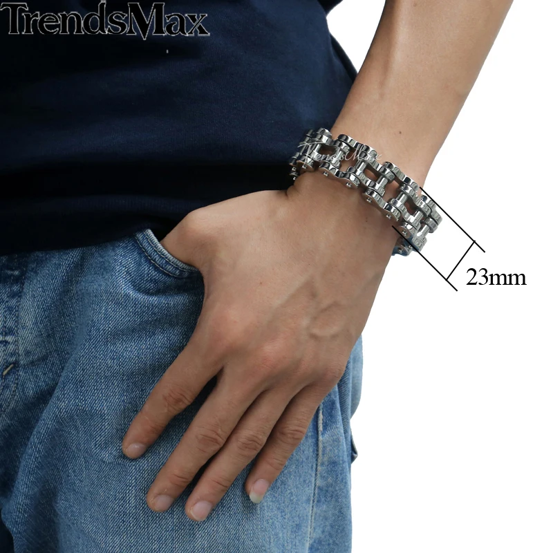 Мужской браслет из нержавеющей стали 316L 14/19/23 мм|biker bracelet|men braceletbracelet jewelry |