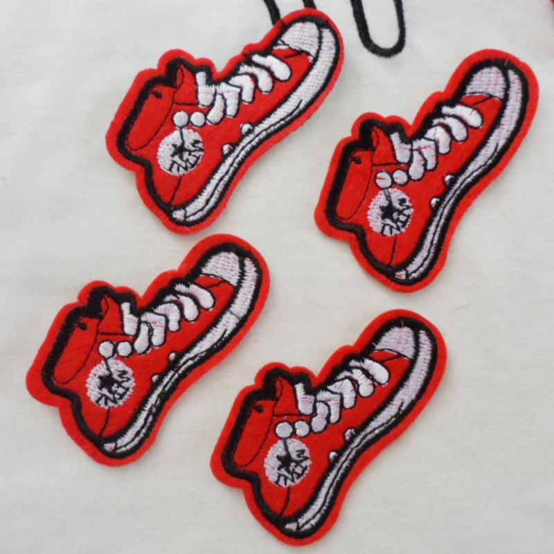 Embroidered Shoes Patches Newest Free Shipping DIY Clothes Accessories 20pcs Iron on Costume