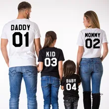 Family look matching outfits look mother daughter mom mum mommy daddy and me son clothes baby kid T-shirt clothing family set YR Family look matching outfits look mother daughter mom mum mommy daddy and me son clothes baby kid T-shirt clothing family set YR