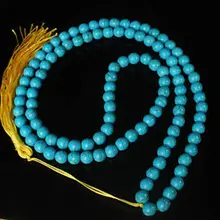 Натуральный Бусины огромный редкий 8 мм камень Baby Blue 108 шт. Бусины Буддийские молитвы мала Цепочки и ожерелья широкие крылья человек ювелирные изделия