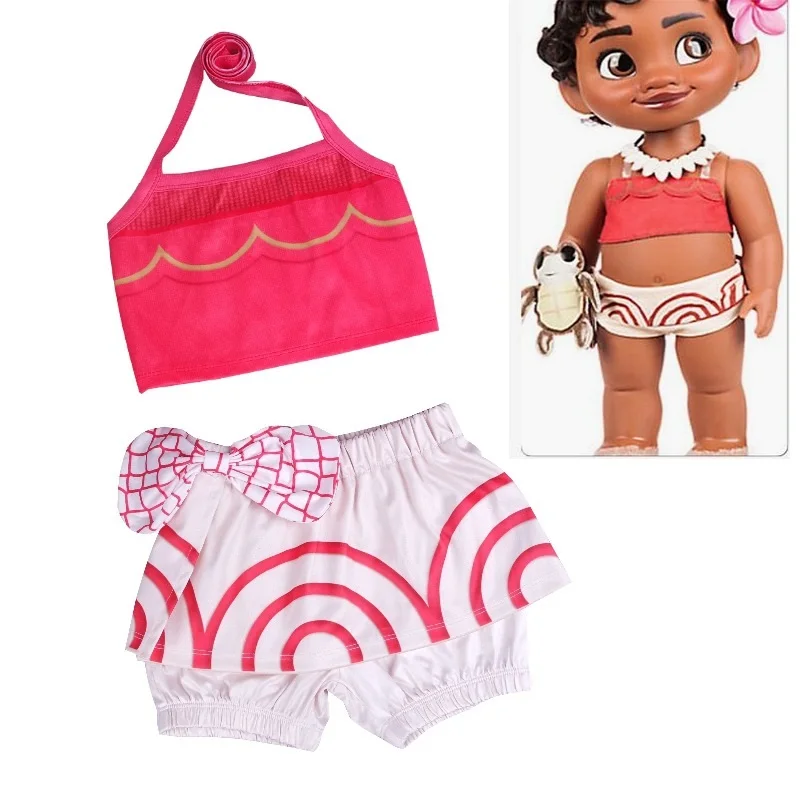 

2018 New baby Girls bikini children swim-wear Taddler girls bathing suits swimming Clothes Kid girl Moana Vaiana beachwear dress