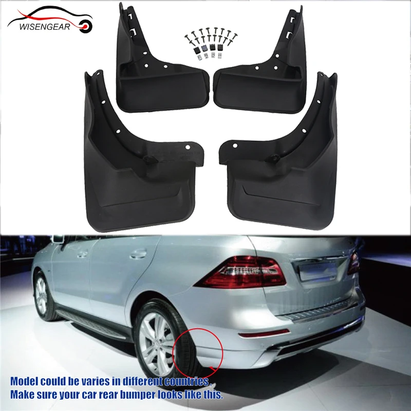 Wisengear для Mercedes Benz W166 Грязь щитка гвардии МУП Fender спереди и сзади литой всплеск