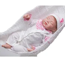 Silicone Baby-reborn 22inch Lovely Baby Girl Reborn Dolls Bonecas Bebe High Quality Children Birthday Gifts Juguetes Brinquedos