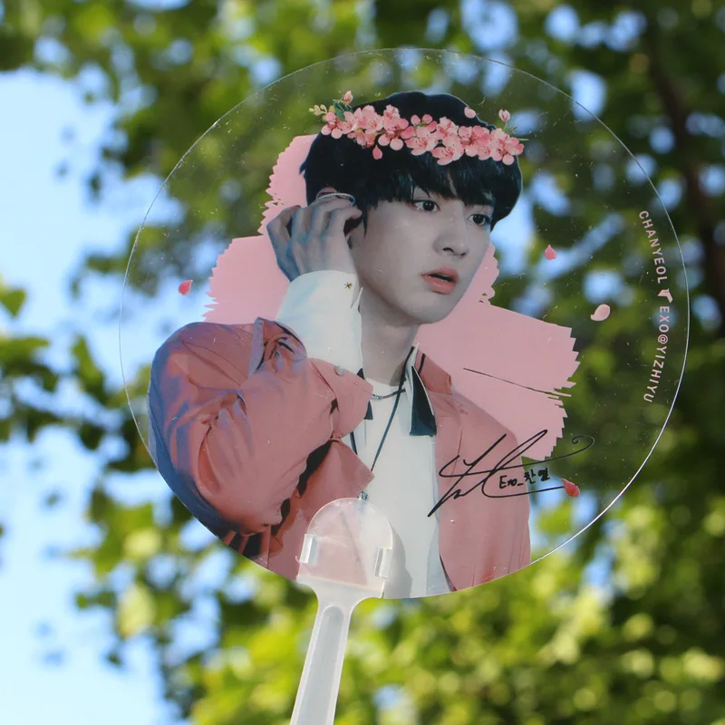 Mykpop Exo Chanyeol Mimi Fan Transparent Fan K Pop Fan Cute Gift Sa18032922 Buy At The Price Of 2 60 In Aliexpress Com Imall Com