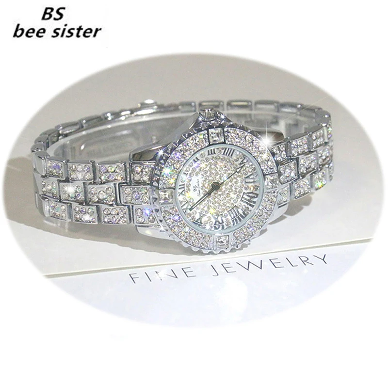 Брендовые Часы BS bee sister женские часы модные со стразами Роскошные наручные Relojes