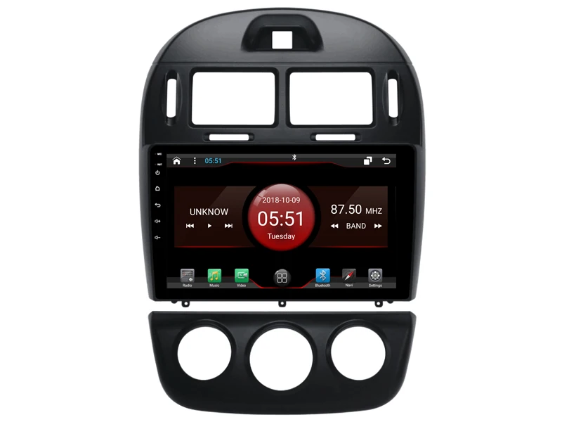 Sale DSP android 8.1.2 gps navigation for Kia Cerato 2017 Forte Navirider car multimedia player stereo radio tape recorder headunit 2