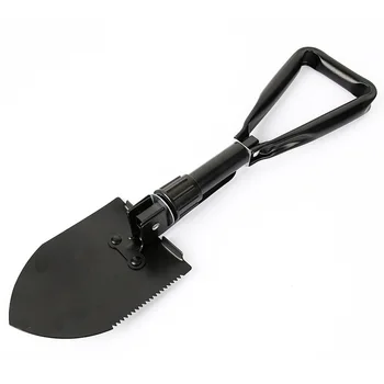 

Foldable Mini Shovel Multi-Functional Lifesaving Iron Spade Outdoor Emergency Shovel Snow Shovel Portable Emergency Tools