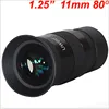 ! 1.25-inch telescope F11MM 80 degree super wide angle eyepiece high quality 1