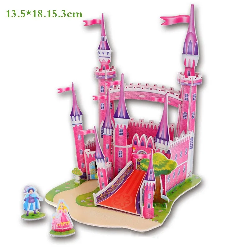 Brinquedo-Education-Jigsaw-Puzzles-For-Kids-Children-Toys-Developmental-3D-DIY-Puzzle-Lovely-Paper-Castles-Houses-TY0002 (9)