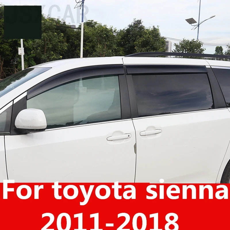 Chrome Car Window Sun Vent Visor Rain Guards Sun/ rain