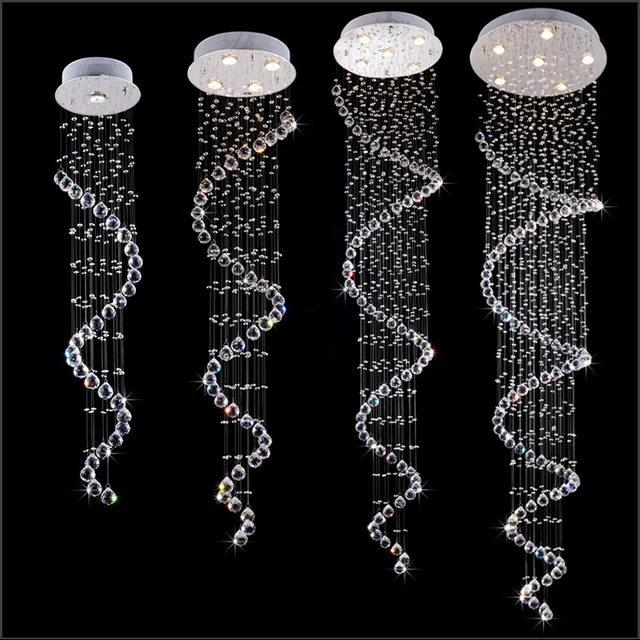 Good Deal Modern Spiral Crystal Ceiling Light Fixture Long Crystal Stair Lamp Flush Mounted Crystal Light Fitting for staircase villa Good Deal Modern Spiral Crystal Ceiling Light Fixture Long Crystal Stair Lamp Flush Mounted Crystal Light Fitting for staircase villa
