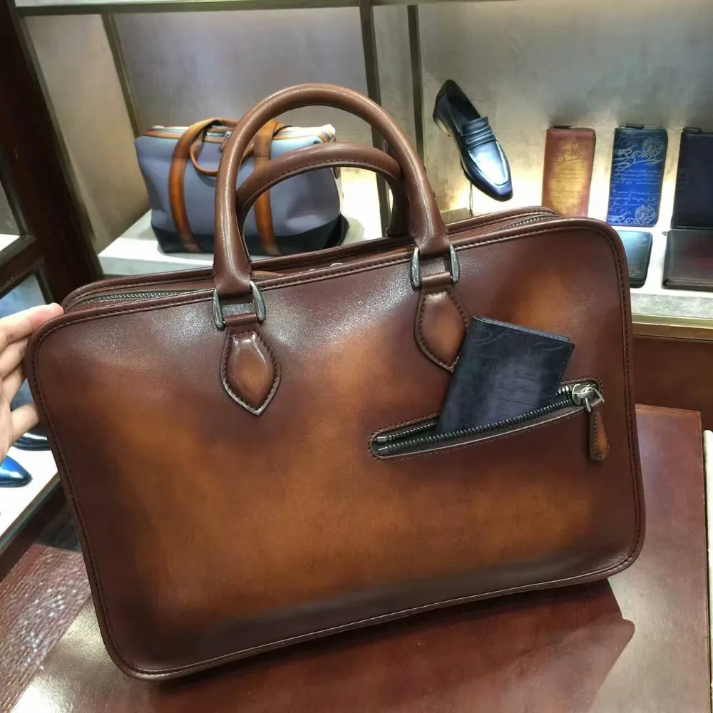 Buy TERSE_Large capacity handmade leather tote bag