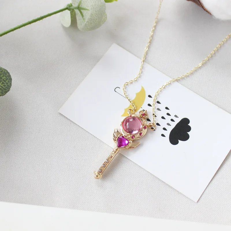 Sailor Moon - Lovely Moon Rod Pendant Necklace