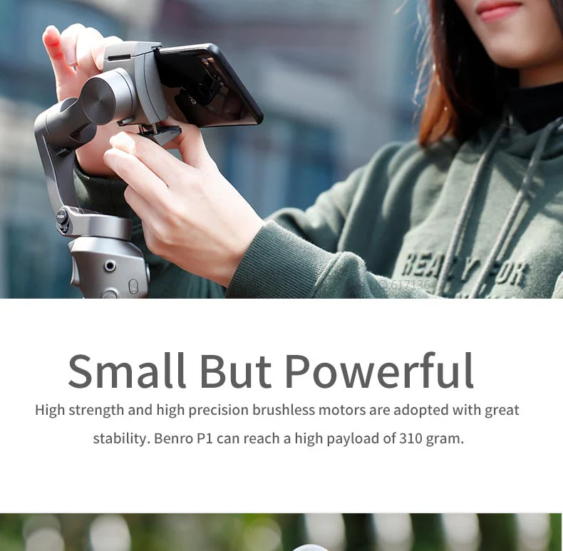 BENRO P1 3 оси смартфон Gimbals стабилизатор P1 ручной Gimbal стабилизатор для Gopro iPhone huawei XiaoMi