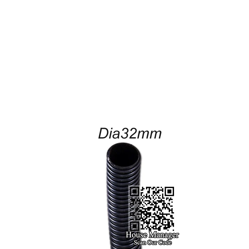 Гофрированный муар аквариумная водопроводная трубка Dia20mm/25mm/32mm/38mm/50mm Внутренний Калибр, натуральный каучук Анти-ультрафиолетовый долговечный шланг - Цвет: Dia32mm