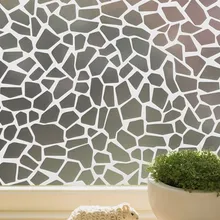 Конфиденциальности Матовый травления непрозрачные Витражного для дома, спальни, ванной Стекло оконная пленка драпировки(Ширина 45-75 см) Длина ремешка: 300 см Q510