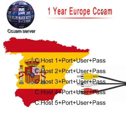 

Special for Europe HD 1 Year CCCam 7/8/10 Clines Spain Portugal Germany Poland Satellite TV Receiver