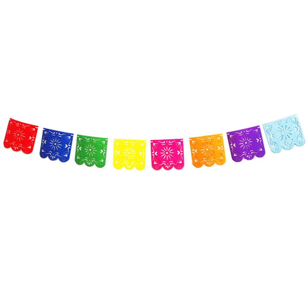 

Banner Rave Party Reusable Hanging Home Mexicano Theme Colorful Funny Festival DIY Decorative Large Activity Pennant