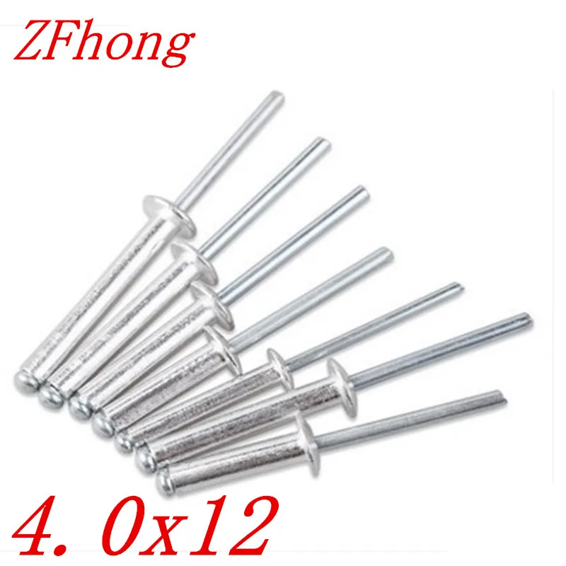 20pcs m4*12 4mm aluminum pop rivet blind rivetpop rivetsaluminum pop