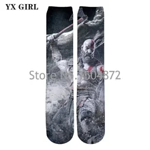 Новые Harajuku God of War 3d носки для мужчин/женщин God of War Kratos носки с принтом призрак Спарты конечные унисекс носки