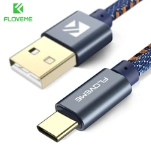 FLOVEME USB Cable For iPhone 5 5S 6 Cowboy Jean Micro USB Type C Cable For Samsung S9 Note 8 For Xiaomi 2A 1M Phone Charger Cabo