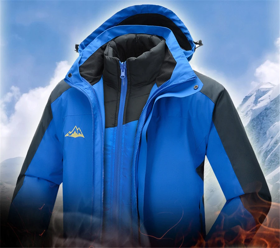 Вниз stormwear три в одном из двух частей горнолыжная куртка