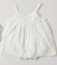 bodysuit Новинка лета г., модная одежда для младенцев, однотонное белое милое боди для маленьких девочек - Цвет: bodysuit